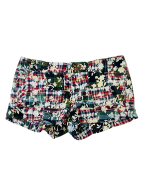 Patchwork cotton low rise shorts Womens Size 6 Festival summer Bohemian Grunge